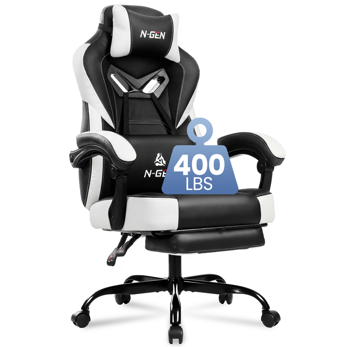 CELTOSS Gaming Chairs with Footrest, Big and Tall Gamer Chair with Headrest and Lumbar Support for adults