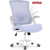 CELTOSS Ergonomic Office Chair, Wide Seat with Flip-Up Armrests, Lumbar Support, Adjustable Height, Comfy Home Task Computer Chair