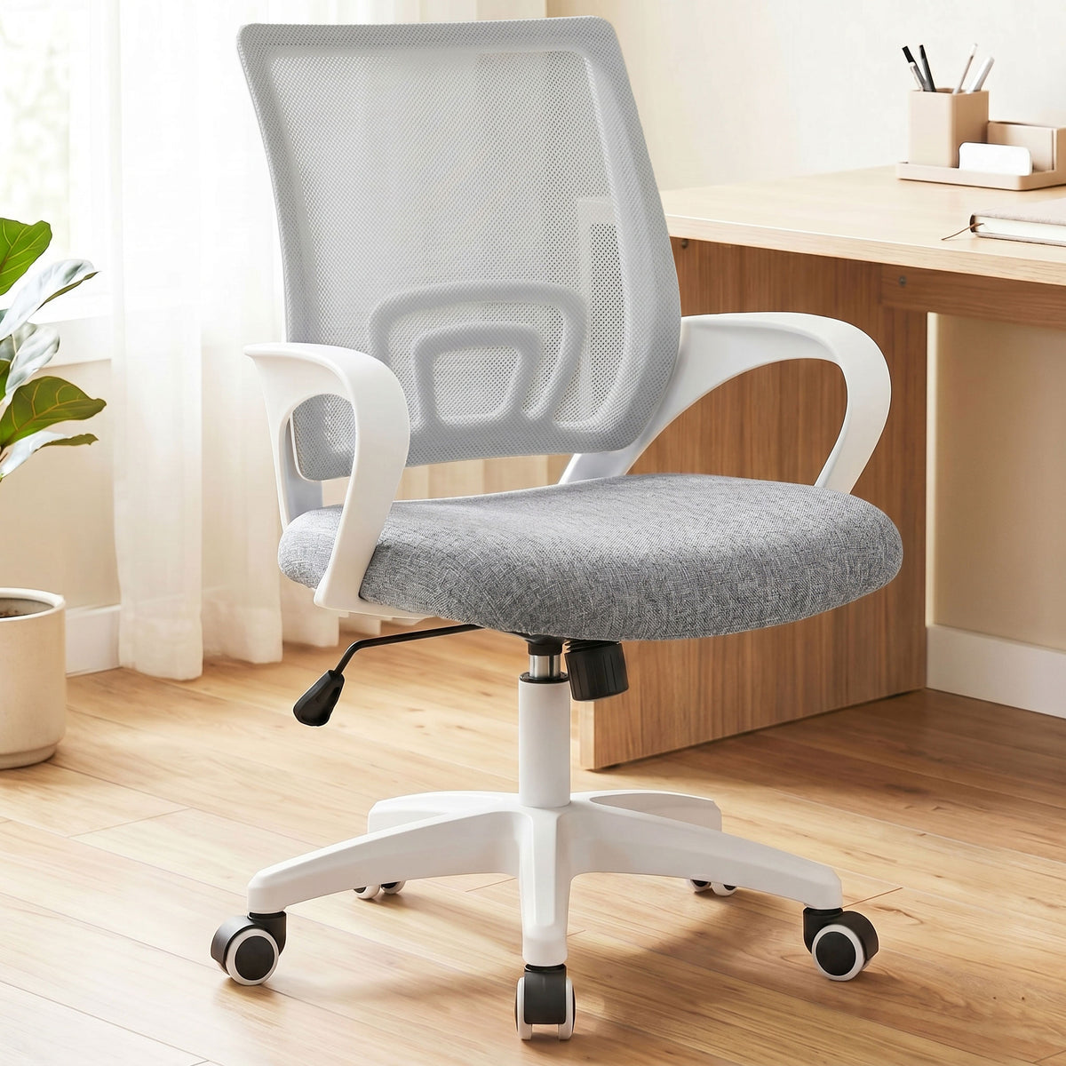 CELTOSS Office Chair, Adjustable Height, Ergonomic Lumbar Support and Armrests for Adults