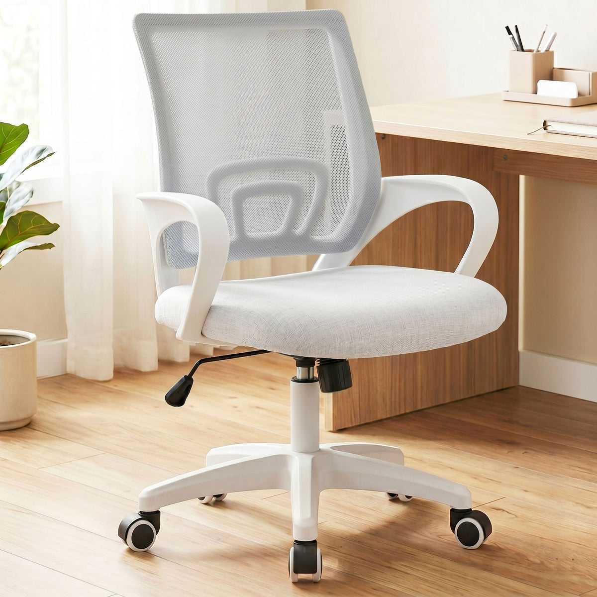 CELTOSS Office Chair, Adjustable Height, Ergonomic Lumbar Support and Armrests for Adults