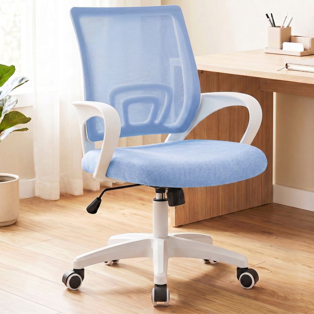 CELTOSS Office Chair, Adjustable Height, Ergonomic Lumbar Support and Armrests for Adults