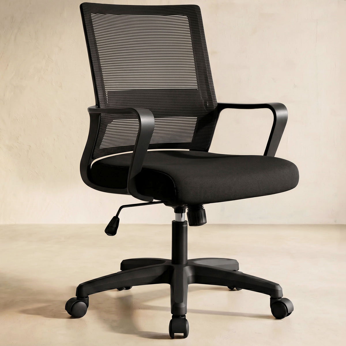 CELTOSS Office Chair, Wide Seat with Lumbar Support, Adjustable Height, Home Office Computer Desk Chair
