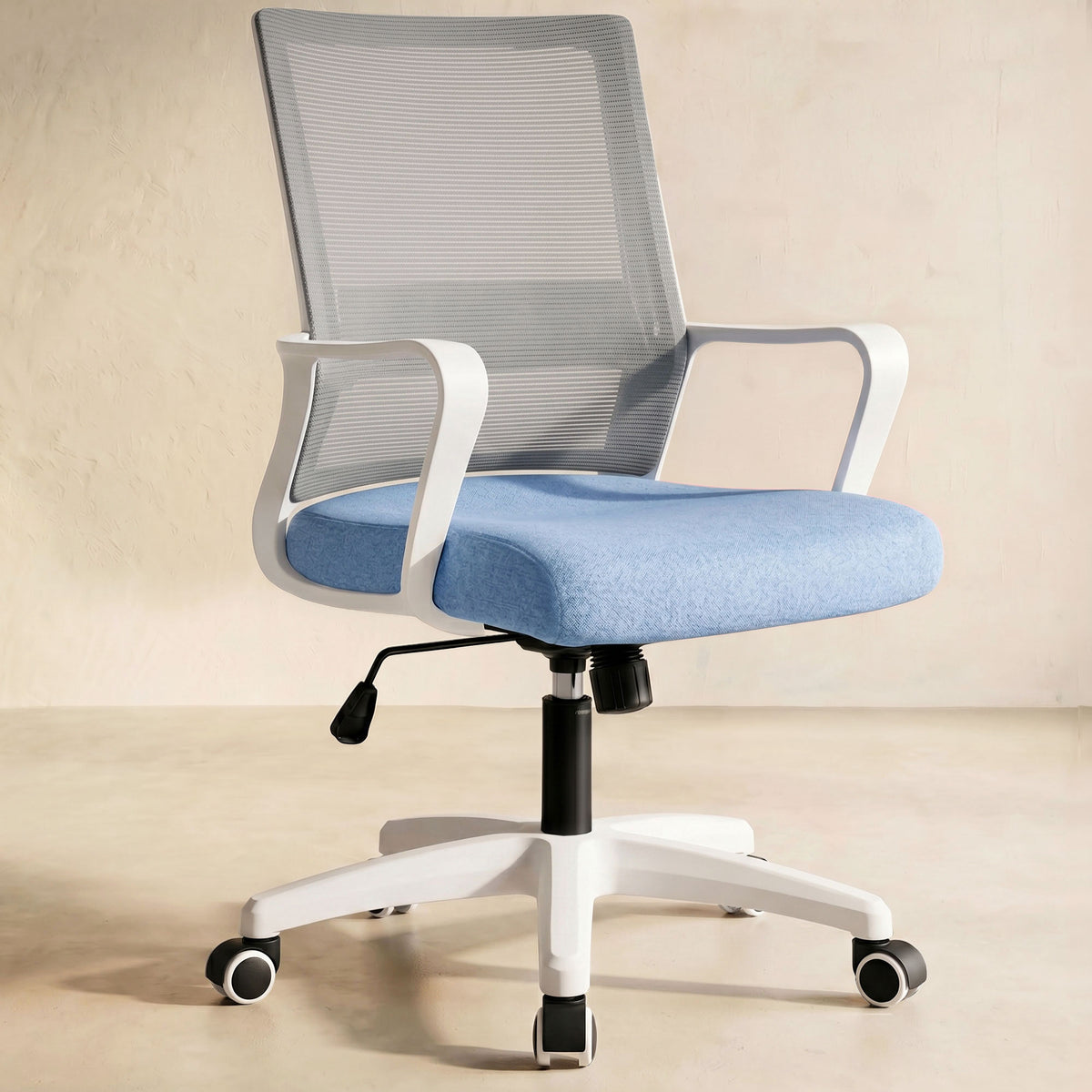 CELTOSS Office Chair, Wide Seat with Lumbar Support, Adjustable Height, Home Office Computer Desk Chair