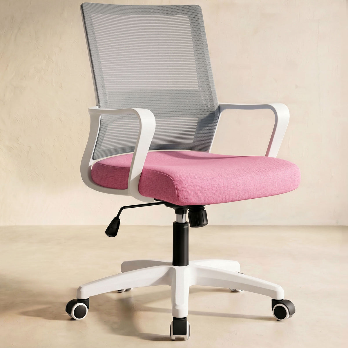 CELTOSS Office Chair, Wide Seat with Lumbar Support, Adjustable Height, Home Office Computer Desk Chair