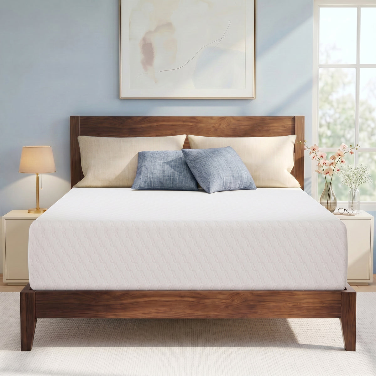 CELTOSS King Memory Foam Mattress, Cooling Gel, Medium Firm Support, Breathable Cover, Mattress in a Box