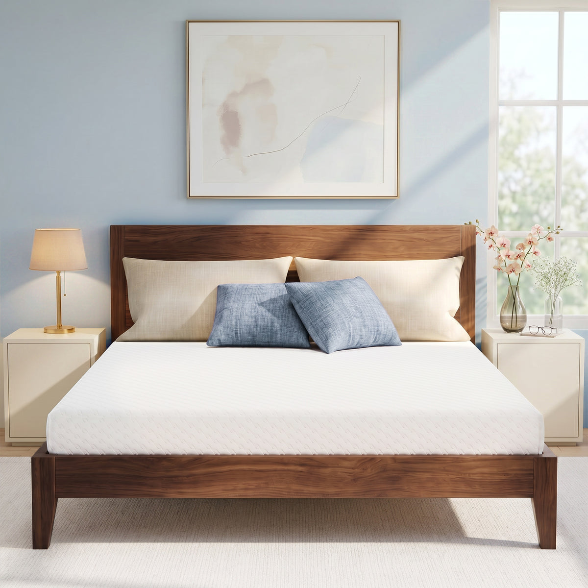 CELTOSS 8 Twin XL Memory Foam Mattress, Cooling Gel, Medium Firm Support, Breathable Cover, Mattress in a Box