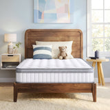 CELTOSS Queen Hybrid Mattress, Cooling Gel Memory Foam & Pocket Spring Hybrid, Medium Firm, Pressure Relief, Mattress in a Box, Adult