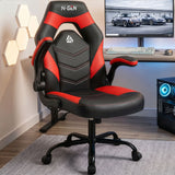 CELTOSS Gaming Chair, Flip-up Armrest Computer Chair Ergonomic Office Chair PU Leather Desk Chair Executive Adjustable Swivel Task Chair