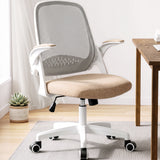CELTOSS Ergonomic Office Chair, Mid Back Mesh Computer Desk Chair, Flip-Up Arms, Adjustable Lumbar Support for Home Office