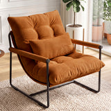 CELTOSS Modern Accent Chair, Comfy Lounge Chair with Plush Cushion, Sofa Chair with Metal Frame, for Bedroom, Living Room and Home Office