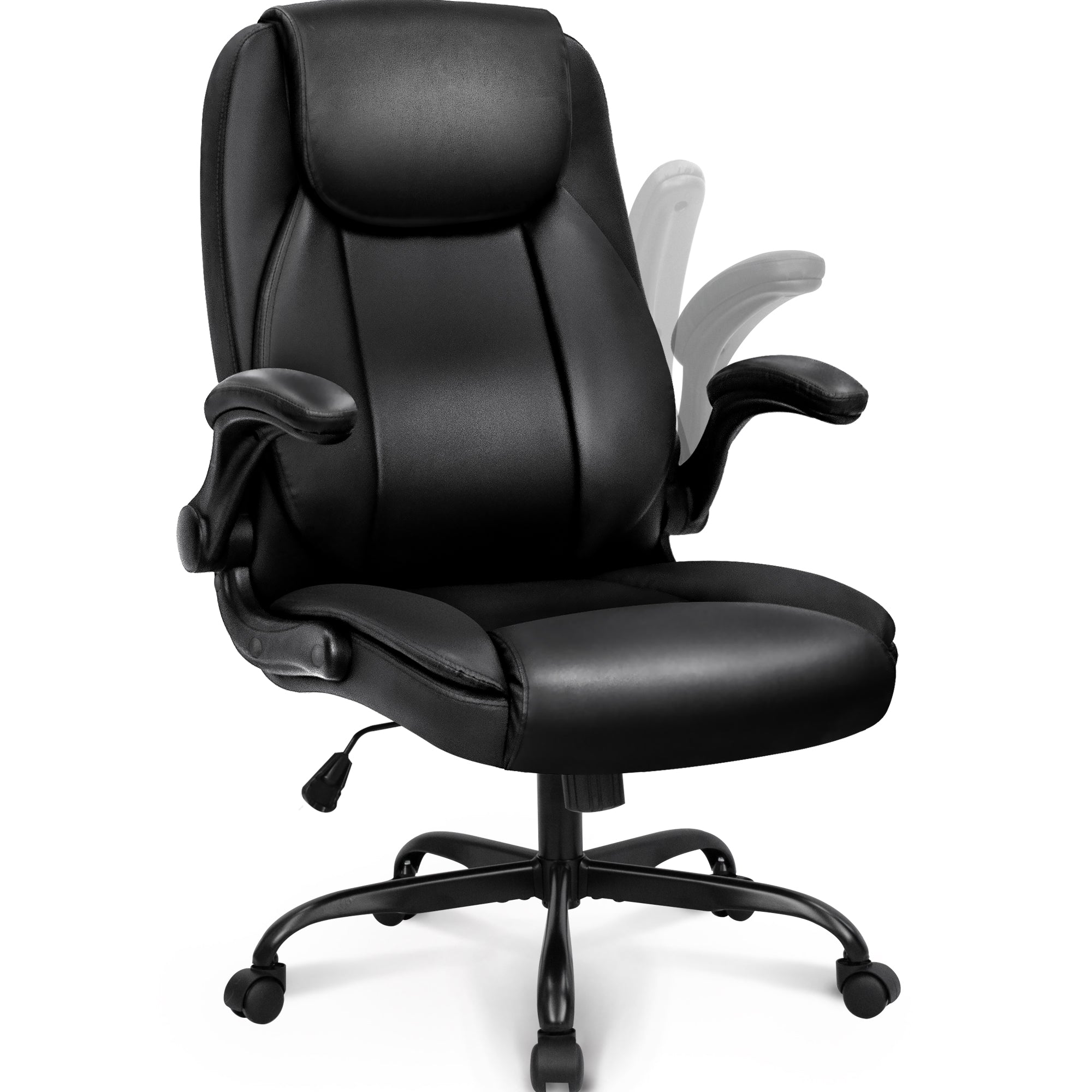 PU Office Chair HPAC Black – NEO Direct